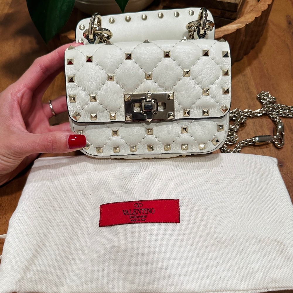 Valentino Rockstud Mini Leather Shoulder Bag